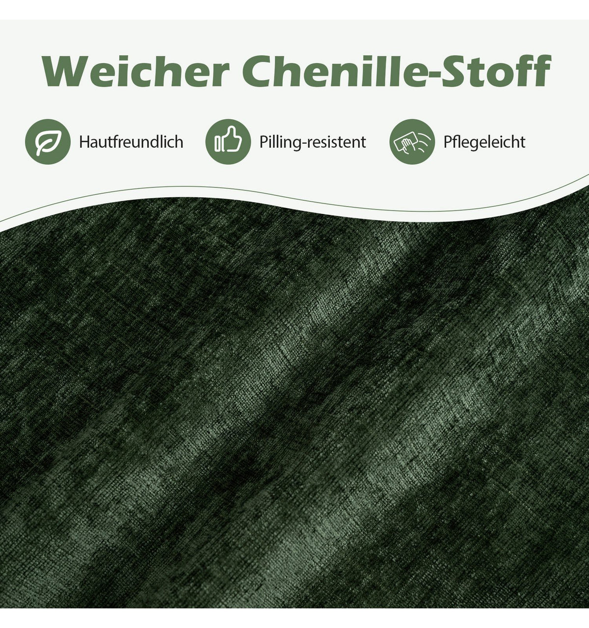 Cord Wohnlandschaft HV11029 Grün Detailansicht des Cordstoffs