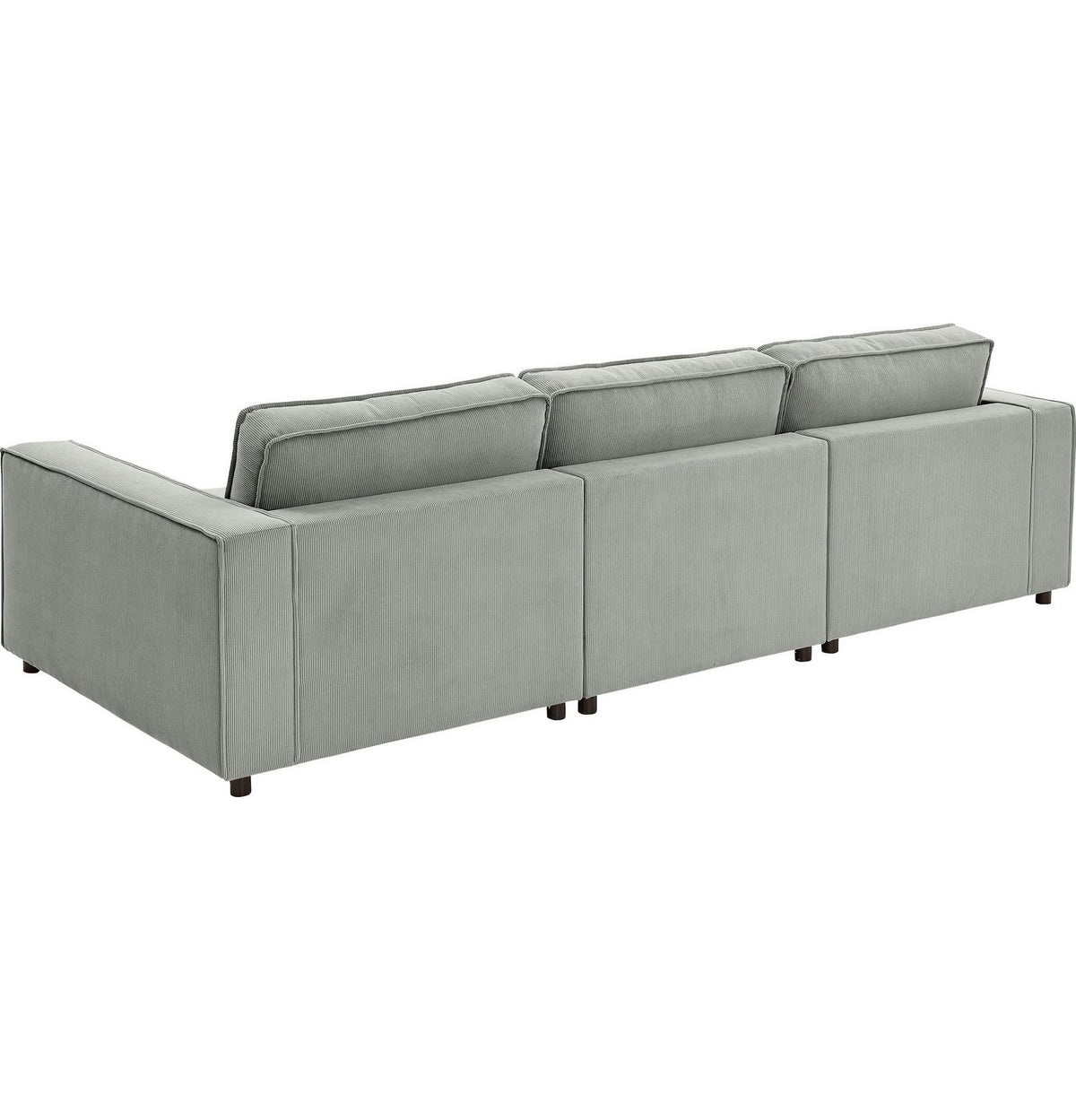 Cord Sofa VALAN mit drei losen Rückenkissen