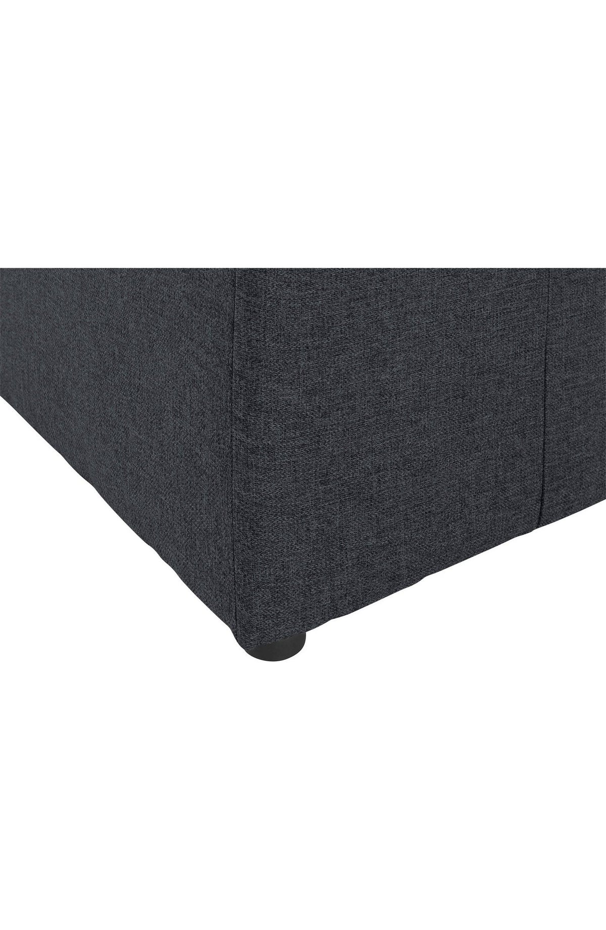 Modulsofa FLORID in Anthrazit von vorne mit losen Kissen