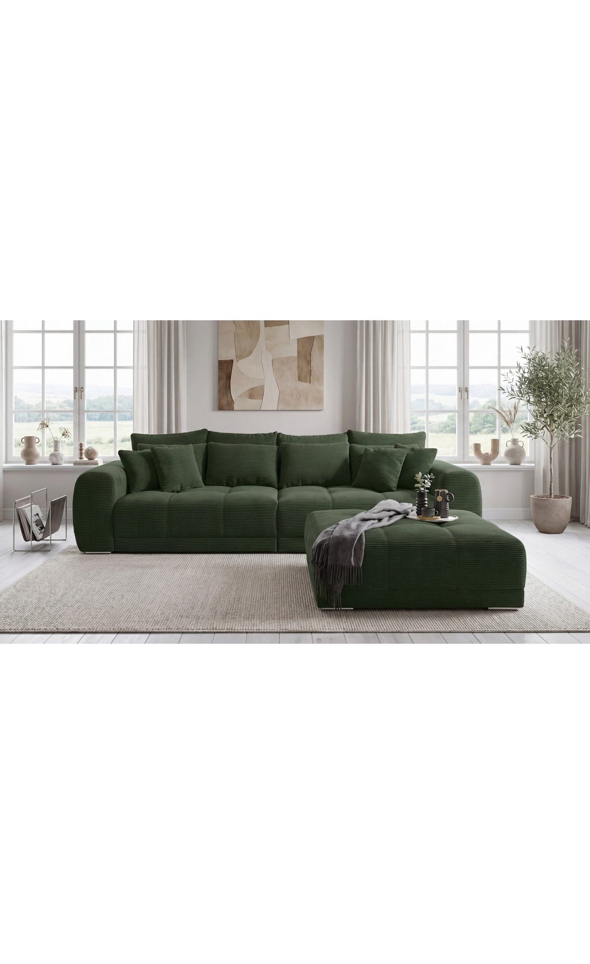 Cord Big Sofa 15172 Detailansicht des Cordstoffs