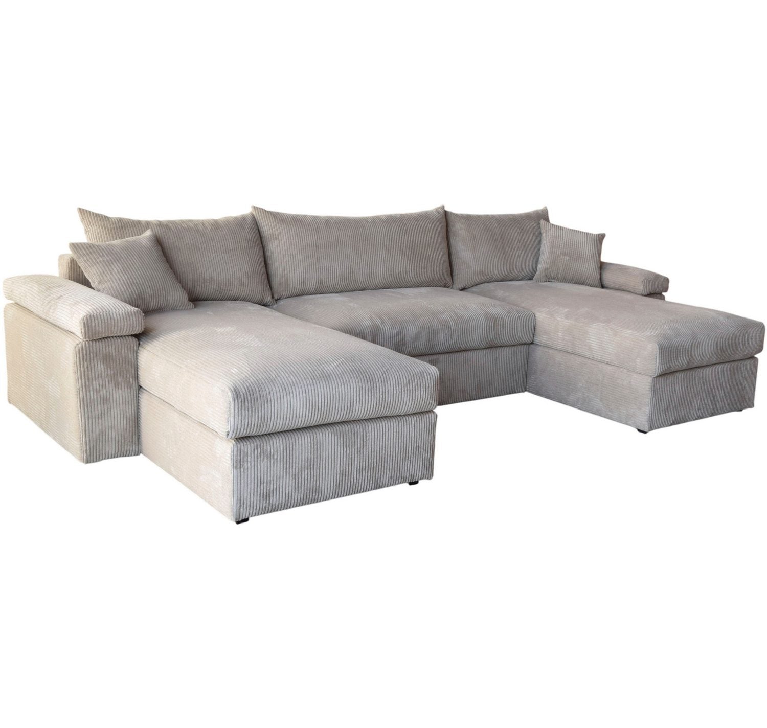 Wohnzimmeransicht der Cord Wohnlandschaft COSY U-Form