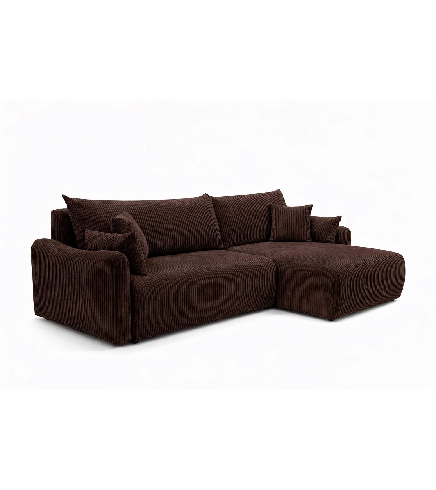 Cord Ecksofa JAPANDI Bettkasten mit Stauraum