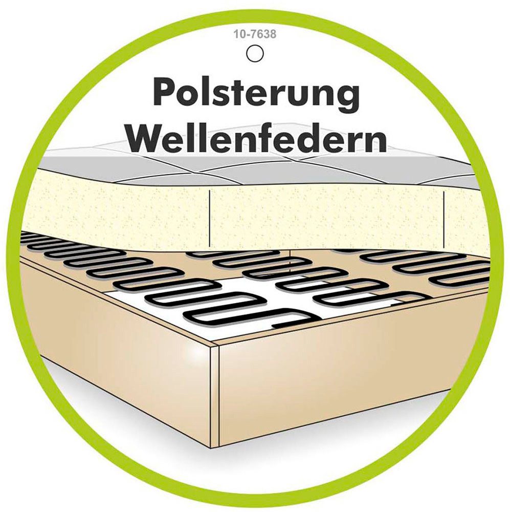 Füße aus Eichenholz des Ecksofas BOLOGNA