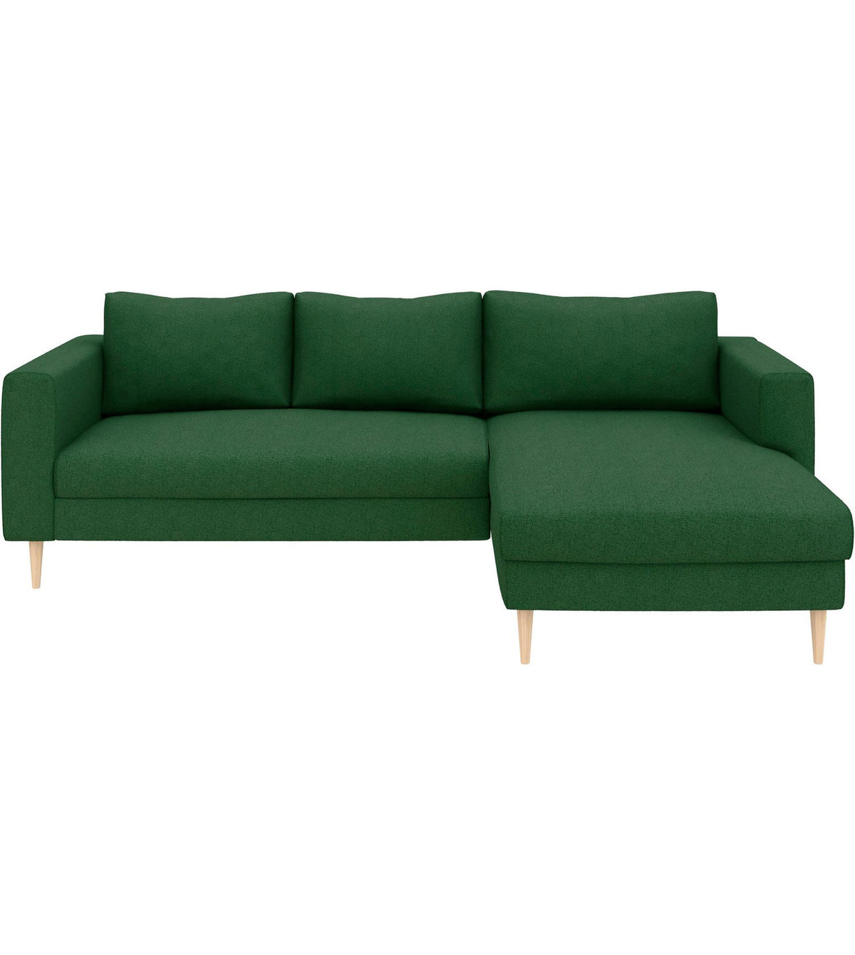 Cord Ecksofa AMAZING in Dunkelgrau frontal im Wohnzimmer
