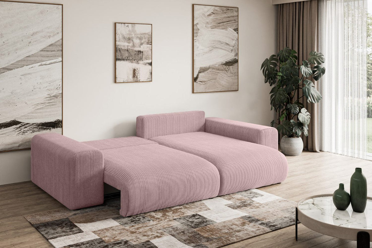 Bettkasten des Cord Ecksofas ESKAR-L