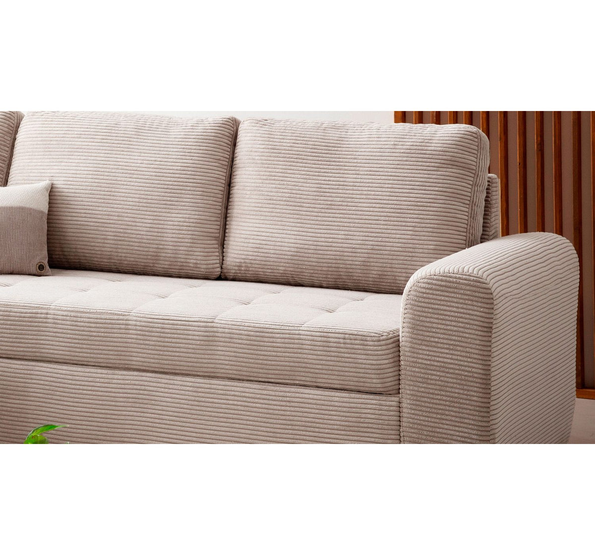 Cord Ecksofa POLL im Wohnzimmer