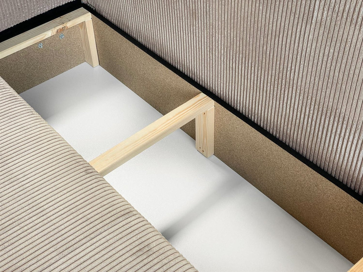Cord Wohnlandschaft CARLOS U in Cappuccino Ansicht 3
