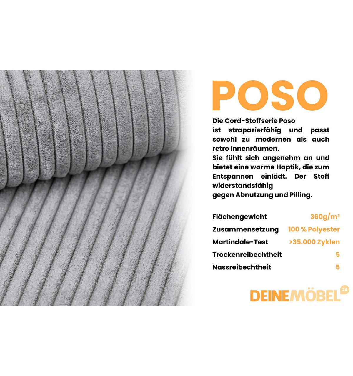 Seitenansicht des Ecksofas SISSI MINI in L-Form