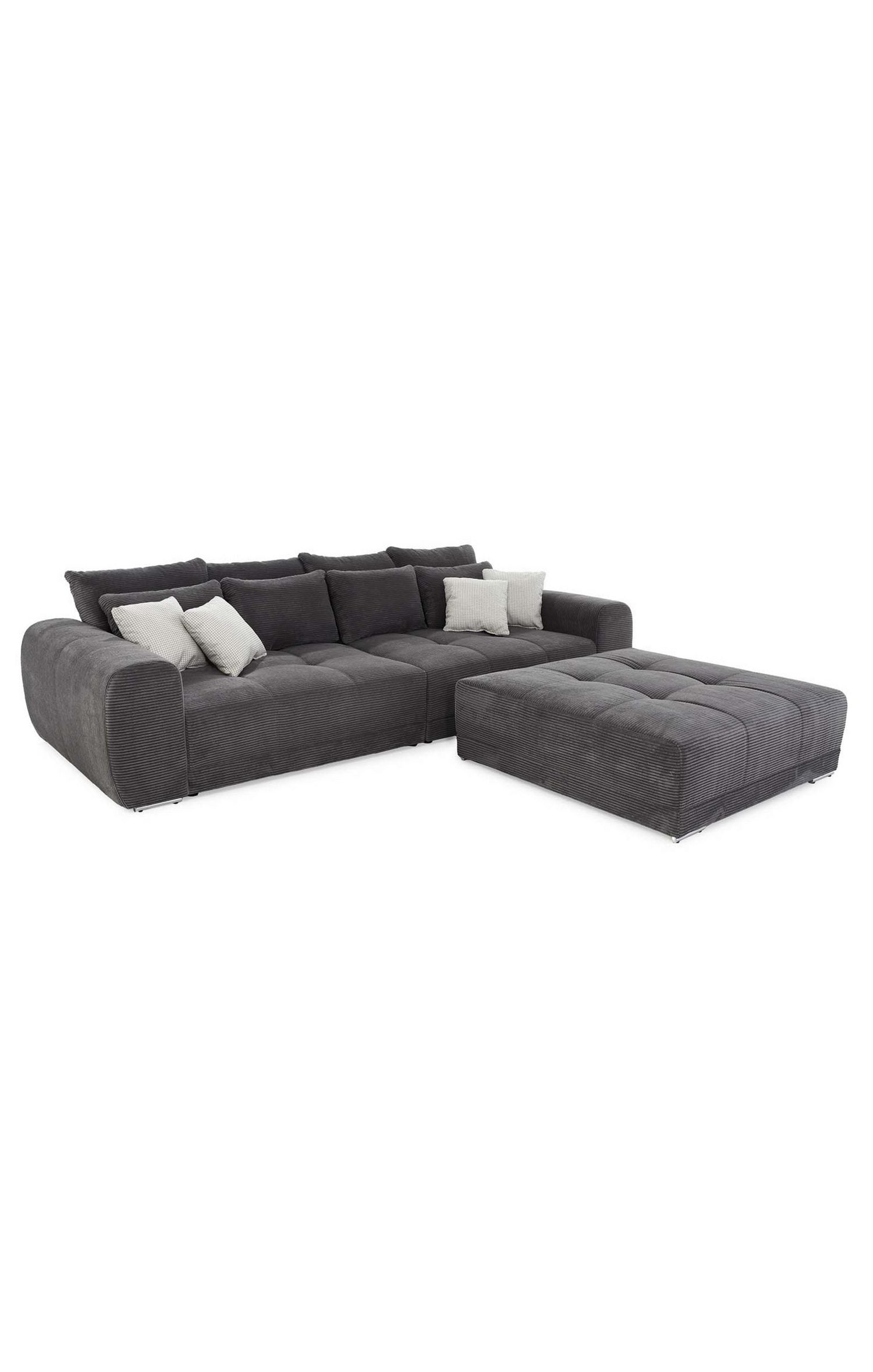 Markante Steppungen der Sitzfläche des Big Sofas 15171