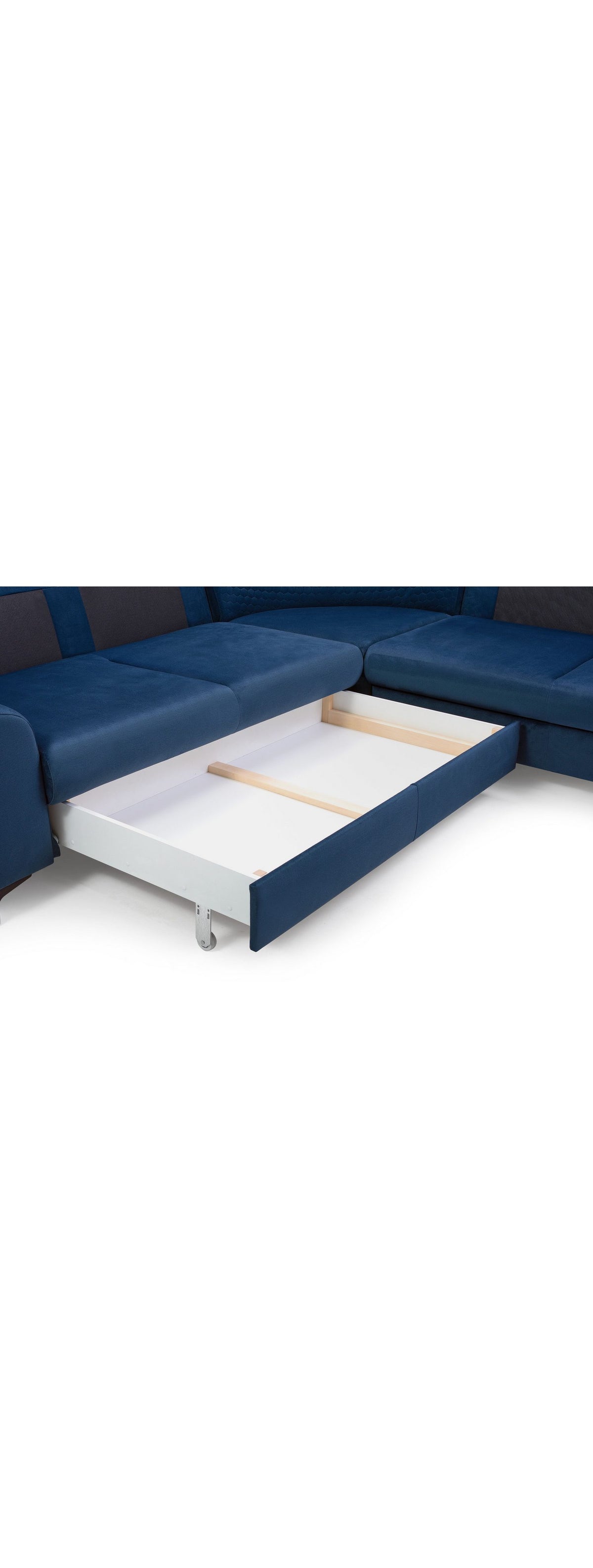 Cord Ecksofa mit Bettkasten für Stauraum