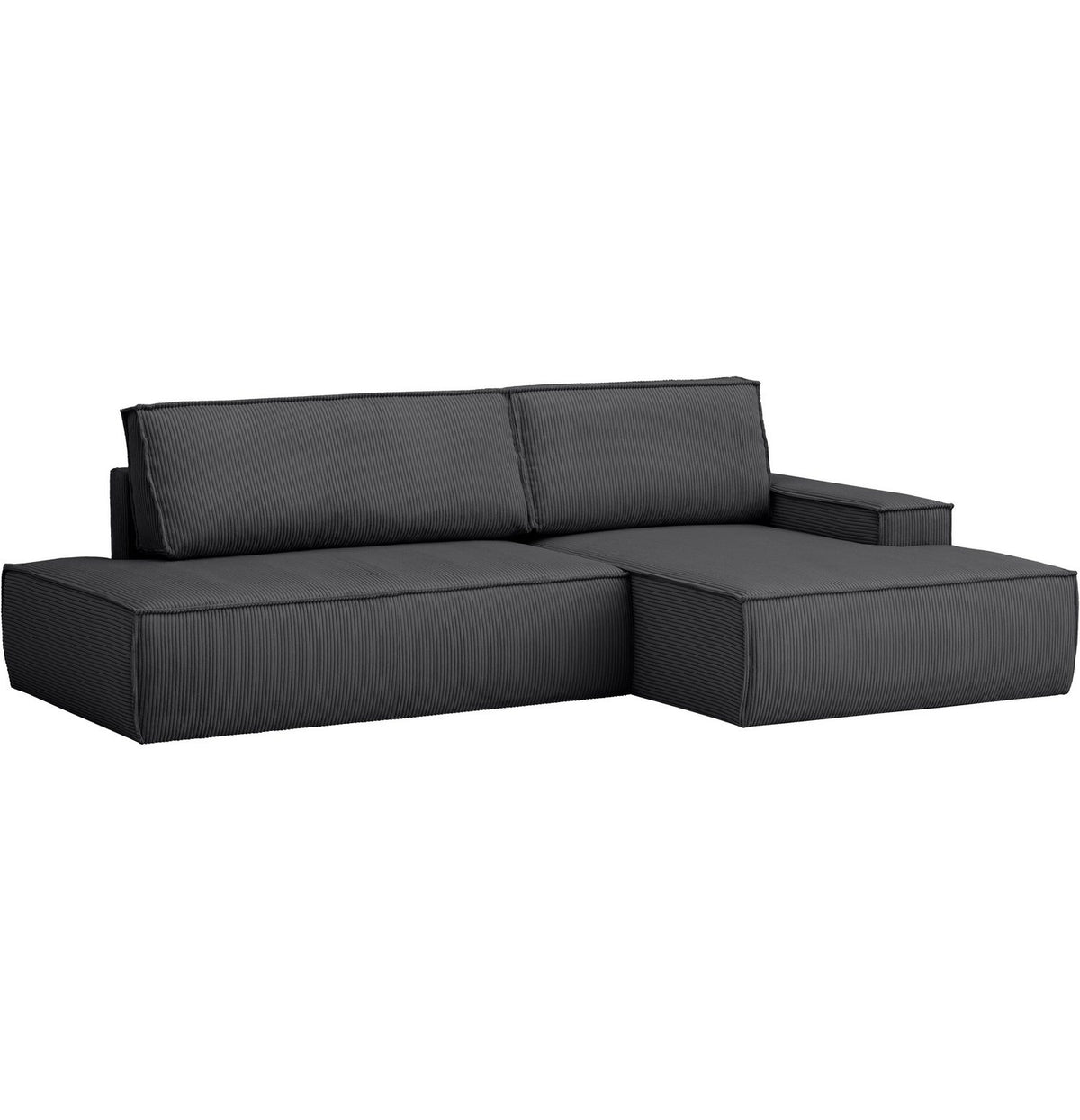 Cord Ecksofa SHERWOOD mit ausgeklappter Schlaffunktion