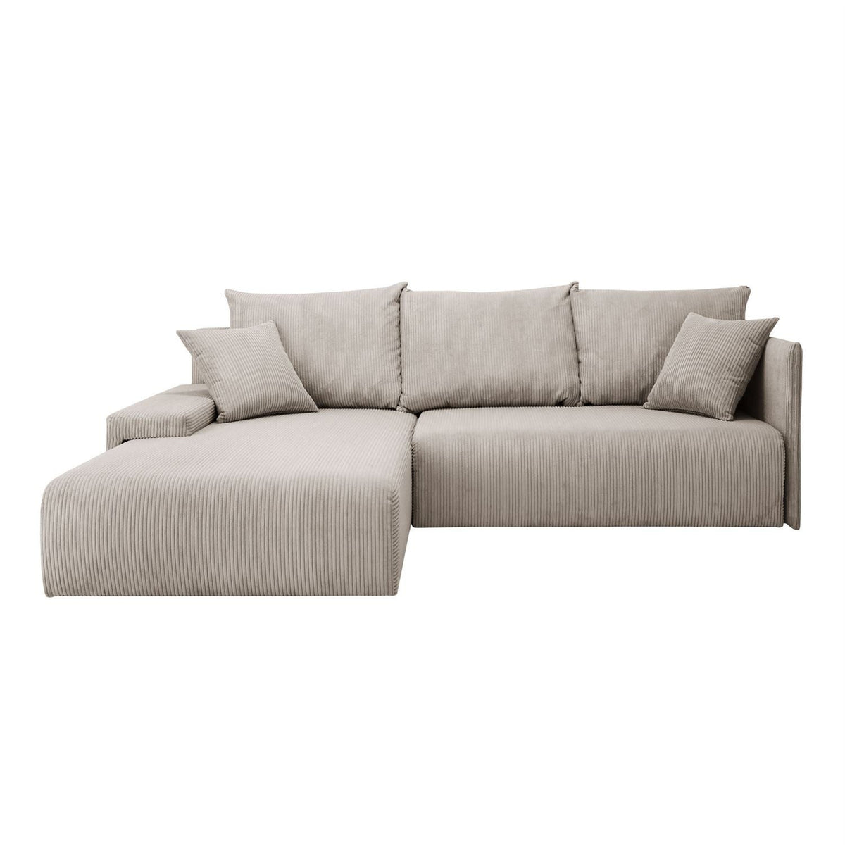 Cord Ecksofa LAVIO mit ausgeklappter Liegefläche