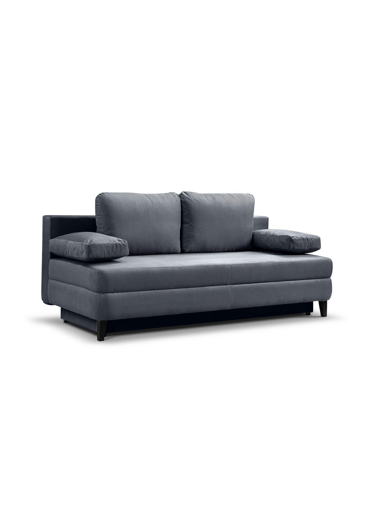 Schlafsofa SORTO in Blau-Grau von vorne