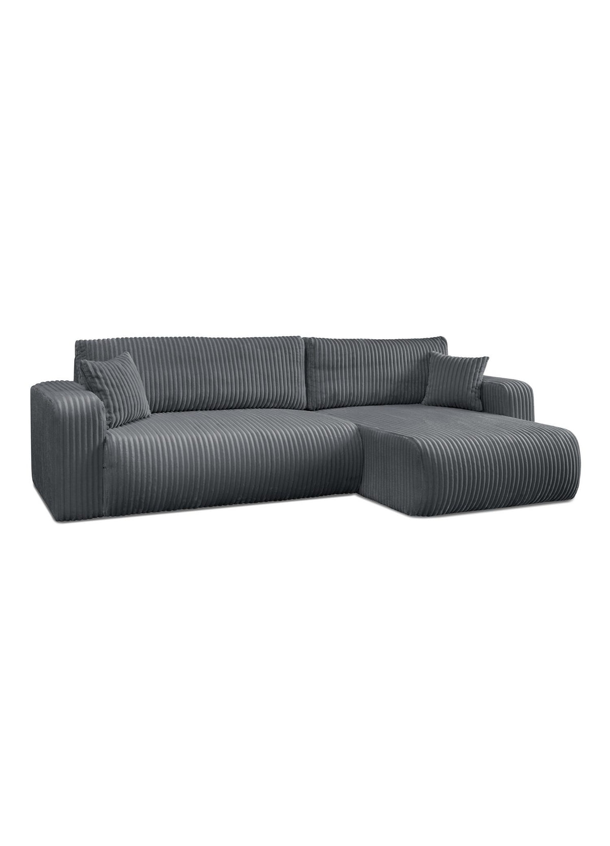 Breiter Kord des Ecksofas PRESTIGE SOFT in Nahaufnahme
