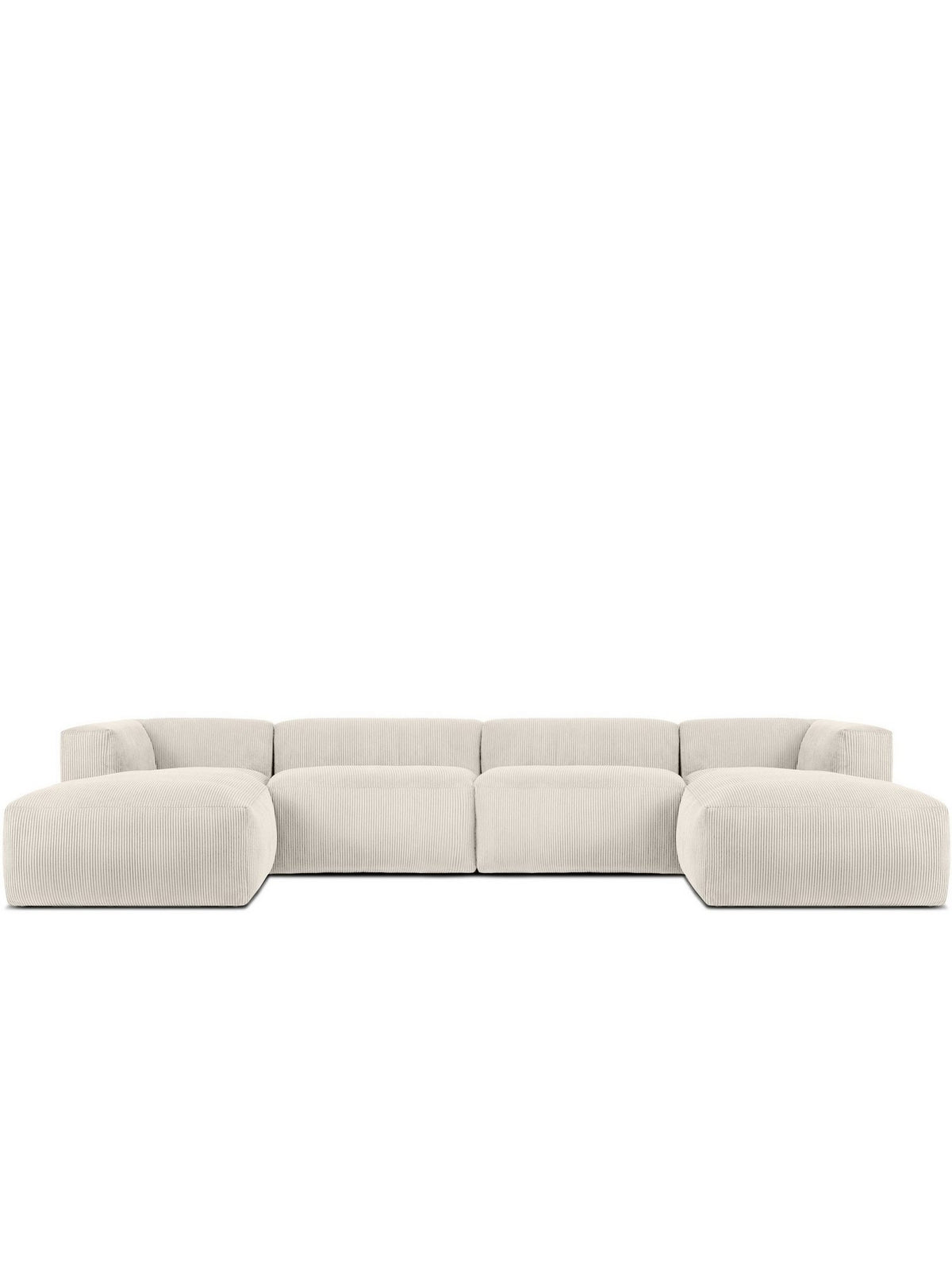 Cord Wohnlandschaft BUFFO in Creme von vorne
