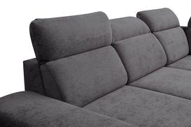 Cord Ecksofa ALICANTE mit verstellbaren Kopfstützen