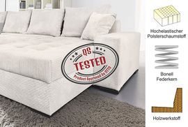 Detailansicht des Cord-Bezugs der Wohnlandschaft JOSY XL