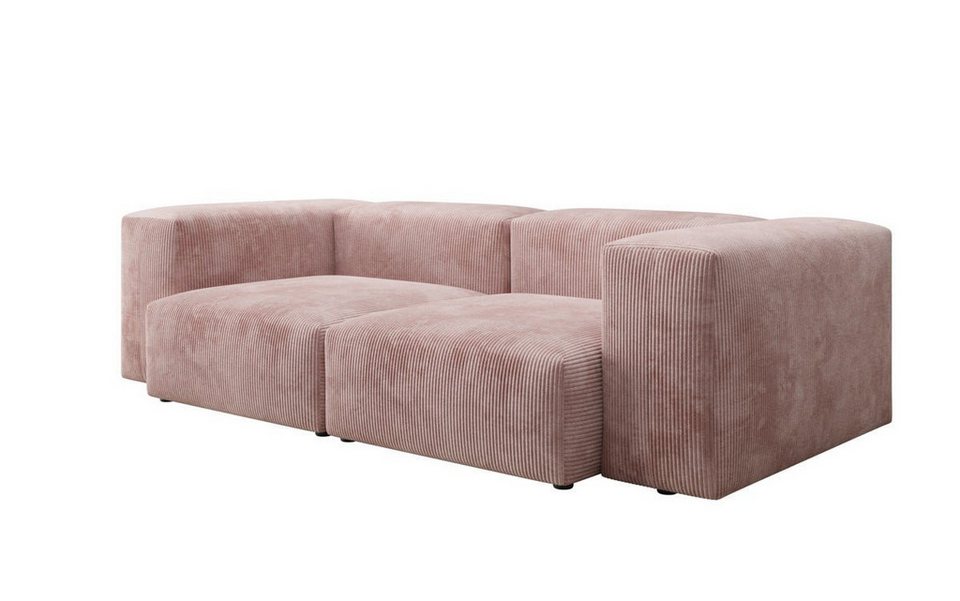 Cord Sofa SNUG als 2-Sitzer in Rosé