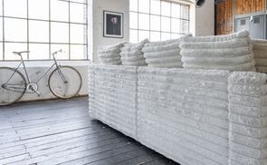 Big Sofa CADY mit stabilen Kunststoffgleitern