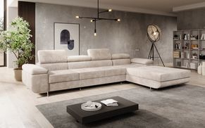 Weicher Cordbezug des Schlafsofas CALVERA MAXI