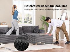 Rutschfeste Unterseite der Module für sicheren Stand