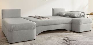 Cord Wohnlandschaft ARKTIS als Gästebett aufgeklappt