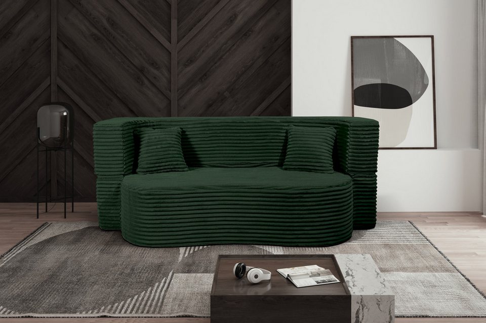 Cord Schlafsofa FLIPPER 200 cm im Cordstoff AMBIENCE