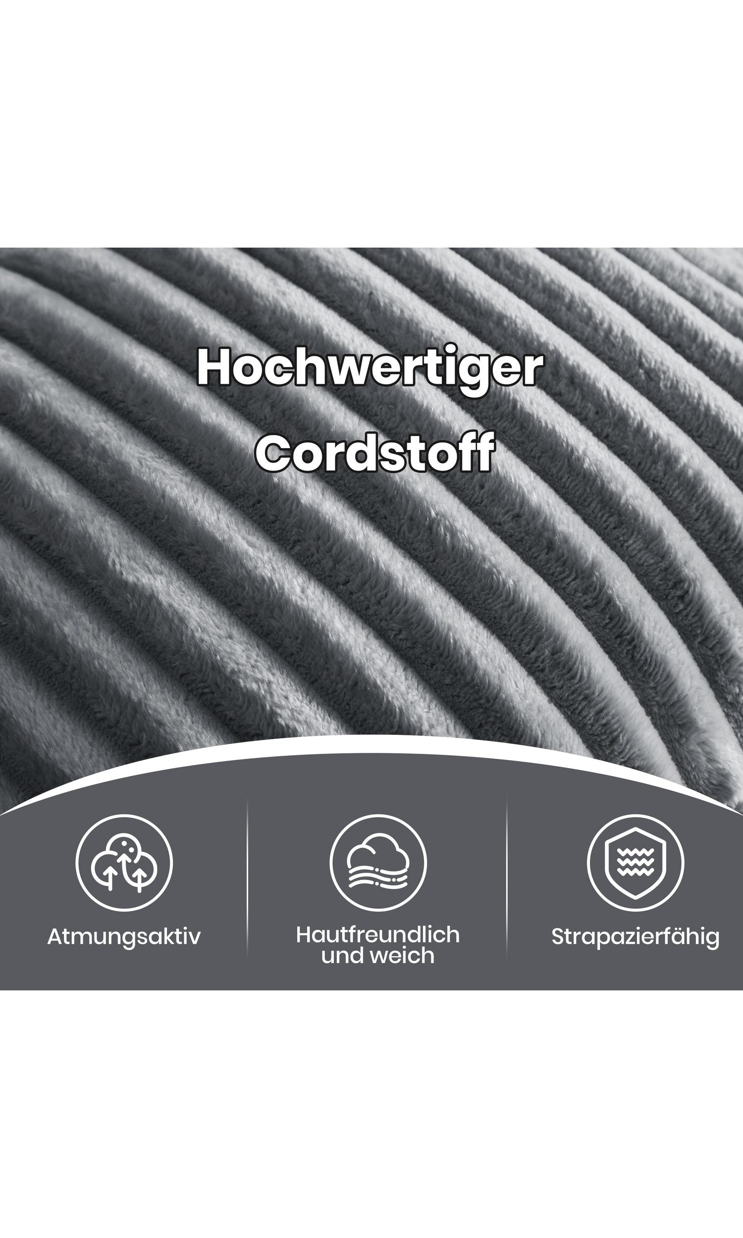 Bettkasten des modularen Cord Schlafsofas