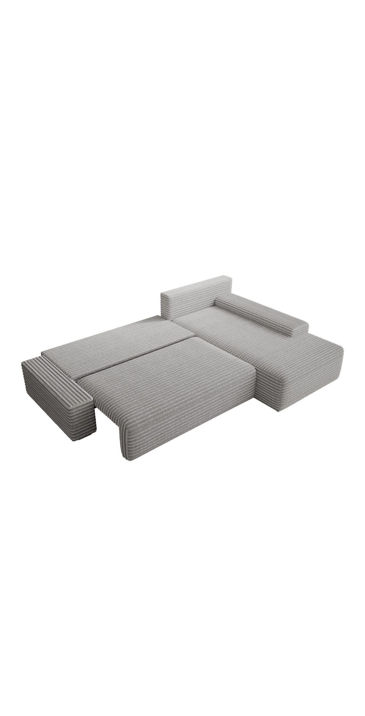 Ecksofa LINEA mit ausgeklappter Schlaffunktion