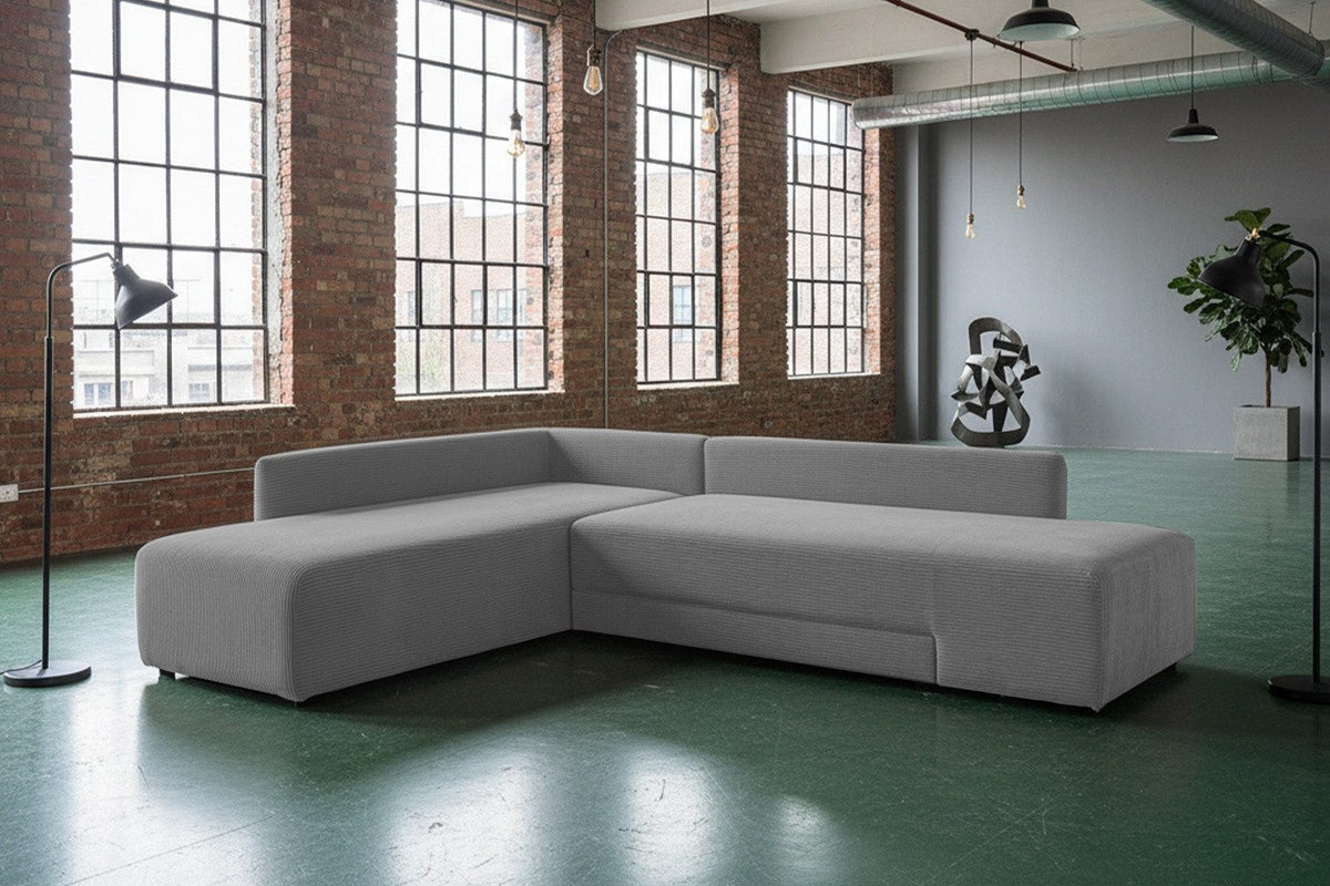 Cord Ecksofa SADIRA Recamiere von der Seite