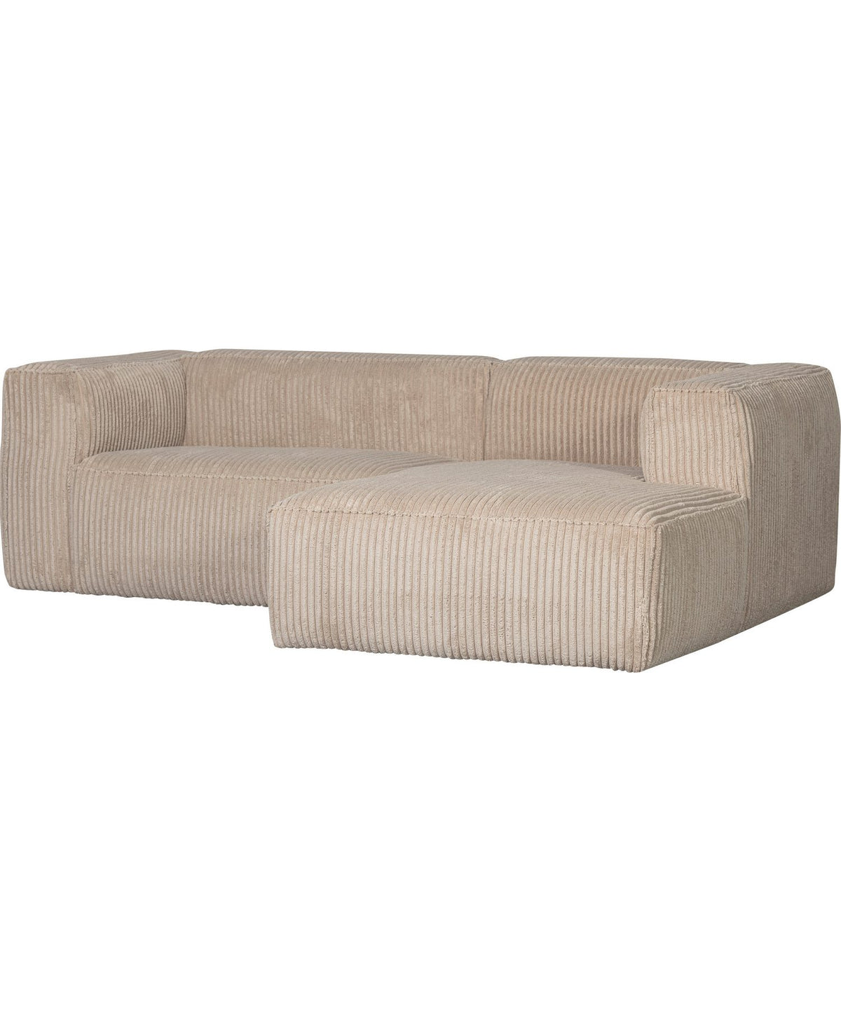 Cord Ecksofa BEAN seitliche Ansicht der Chaiselongue