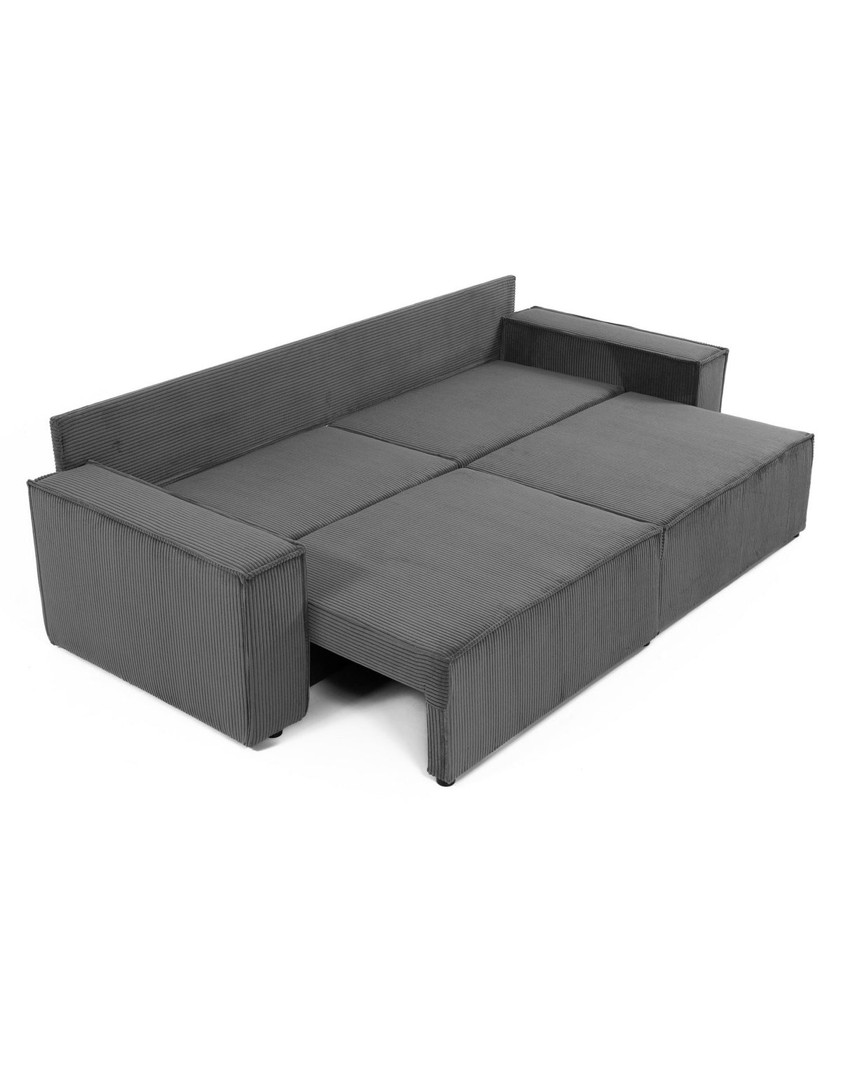 Cord Schlafsofa KARL mit ausgeklappter L-Funktion