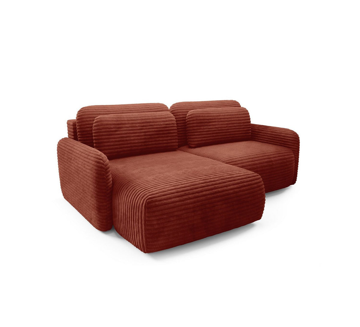 Cord Ecksofa SIMONE geöffneter Bettkasten