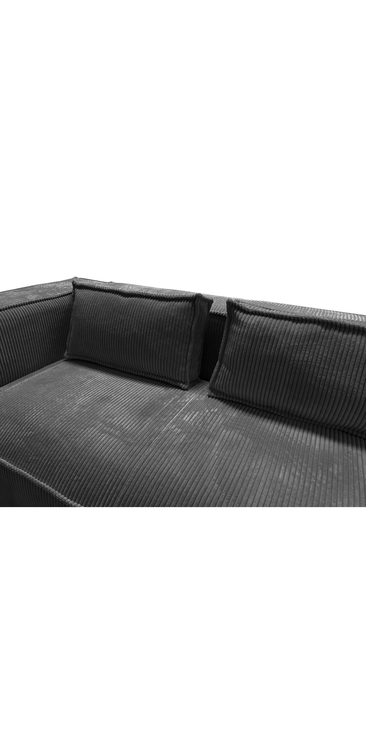 Rückenkissen des Cord Ecksofas RENNE