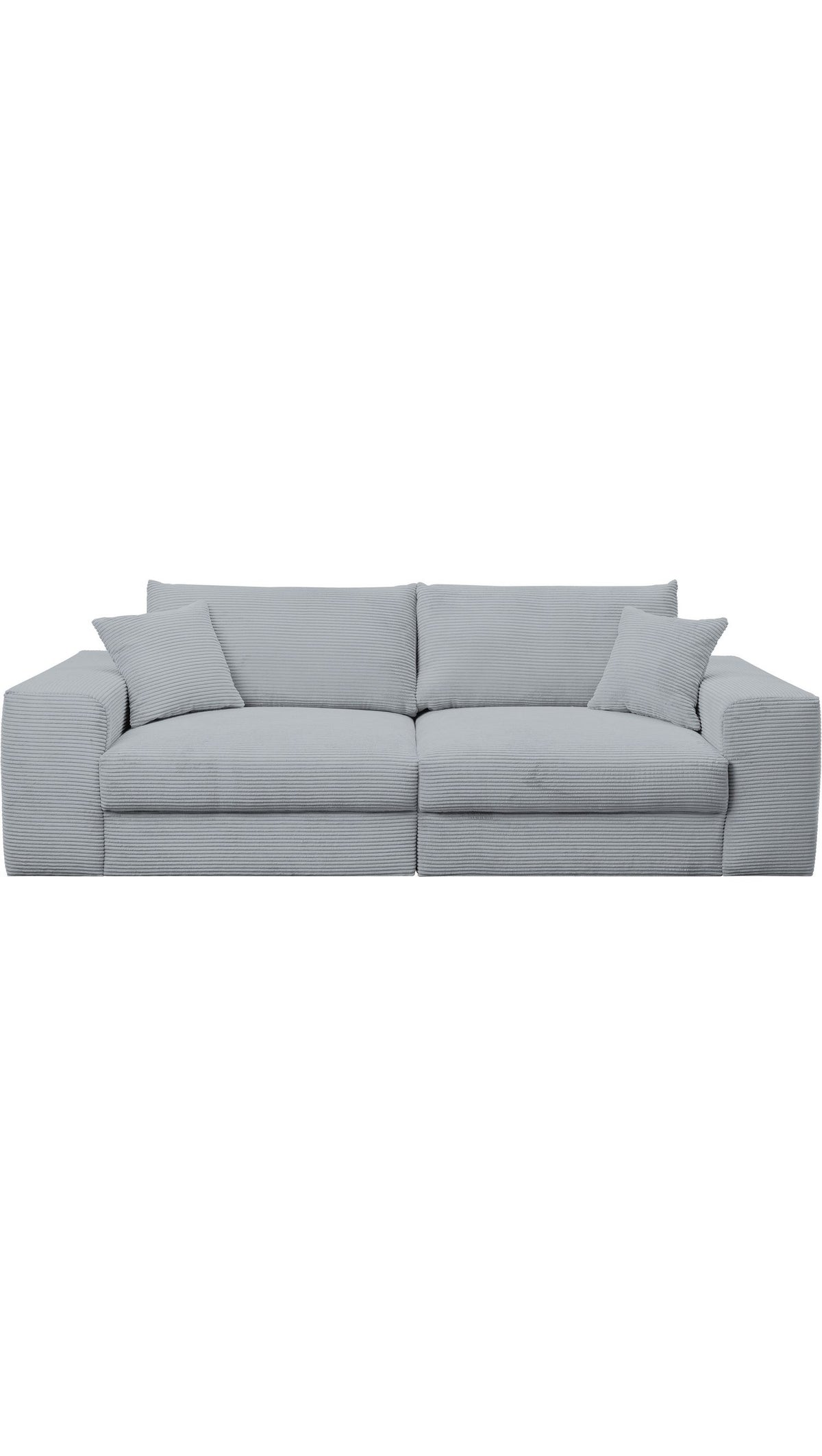 Big Sofa ROZZANA in Grau von vorne