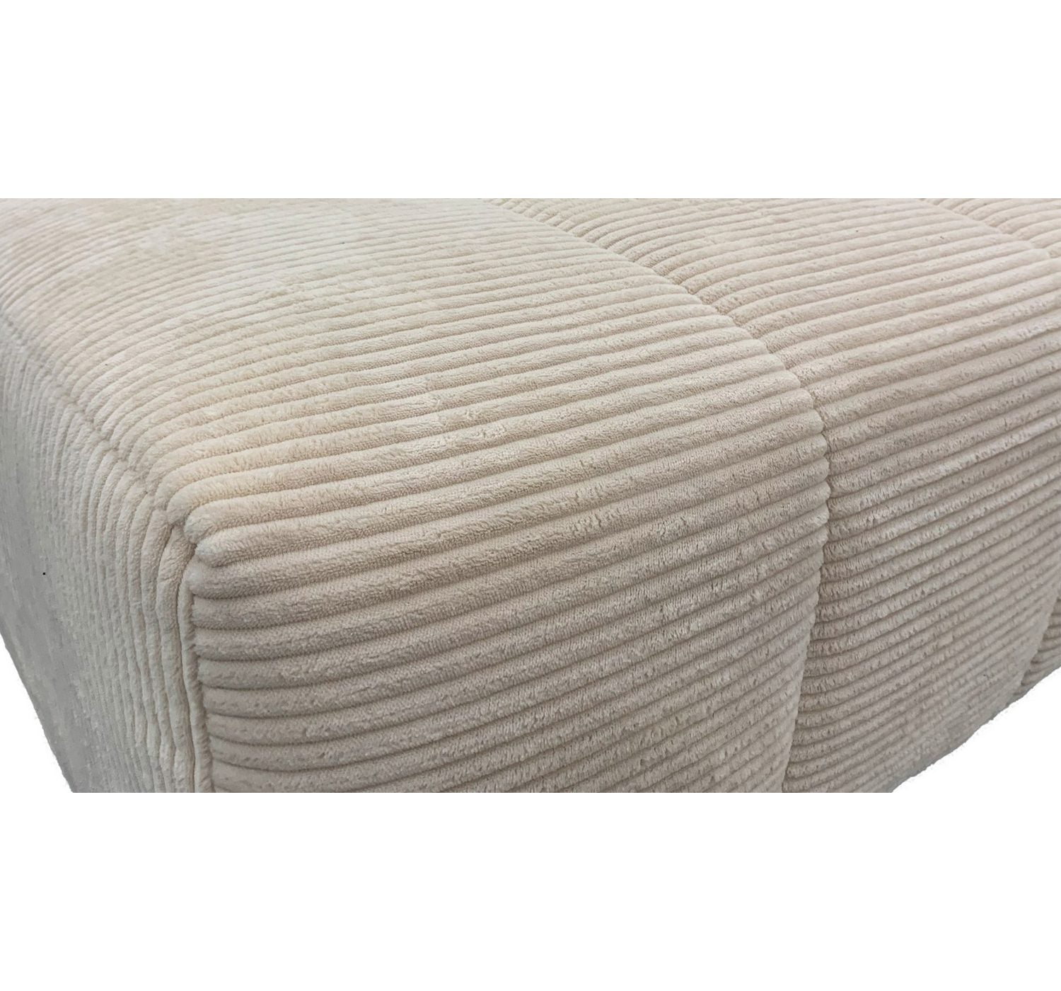 Cord Ecksofa SIMPLE seitliche Ansicht der Ottomane