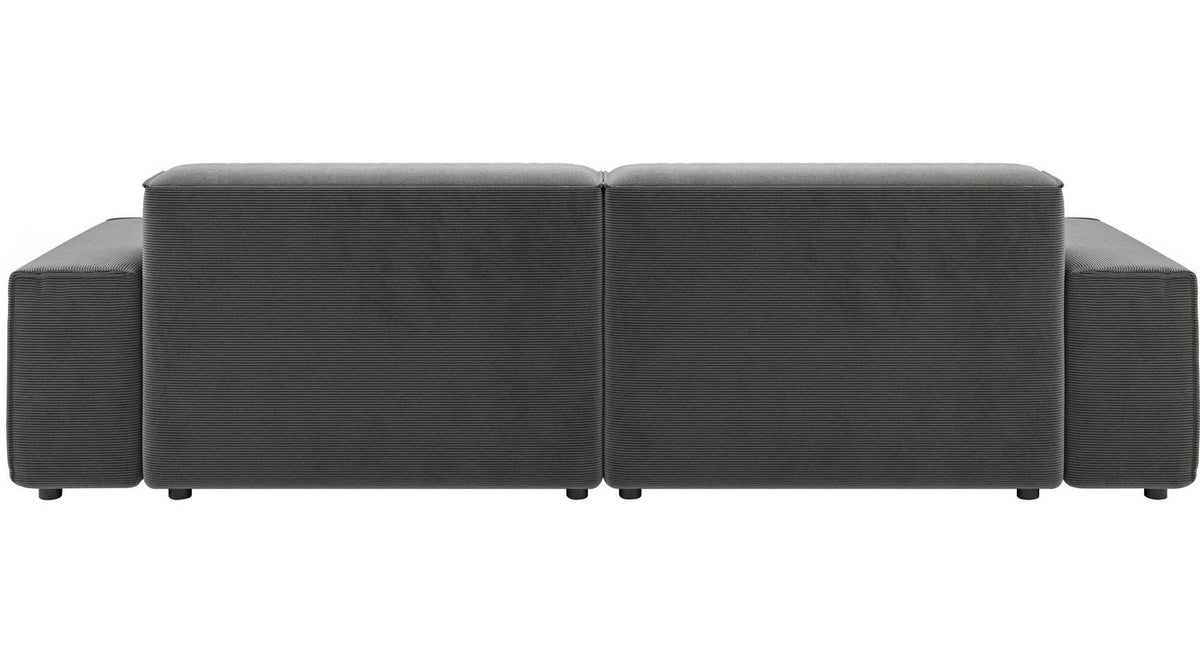 Seitenansicht des Big Sofas GLIMMINGE aus Feincord