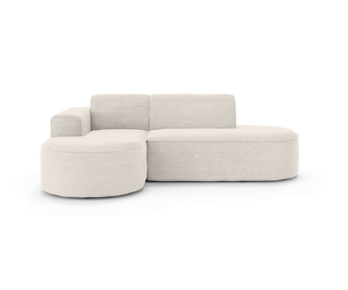 Cord Ecksofa ADELLA in Creme Ansicht 2