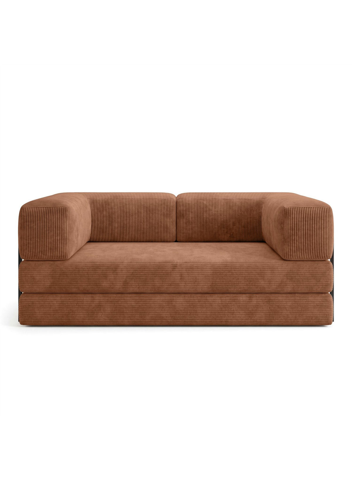 Detailaufnahme des breit gerippten Cordstoffs Poso