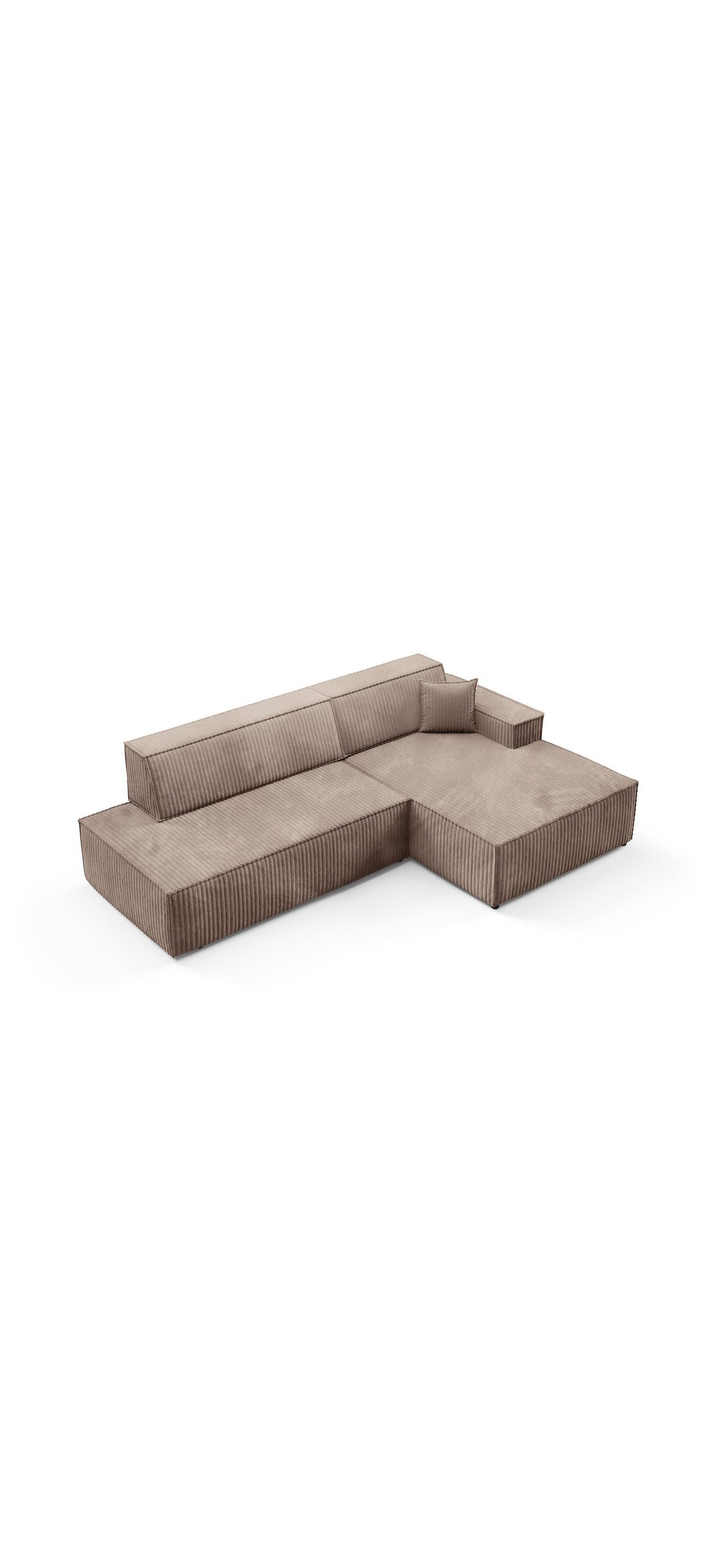 Ecksofa TILIA mit ausgeklappter Liegefläche