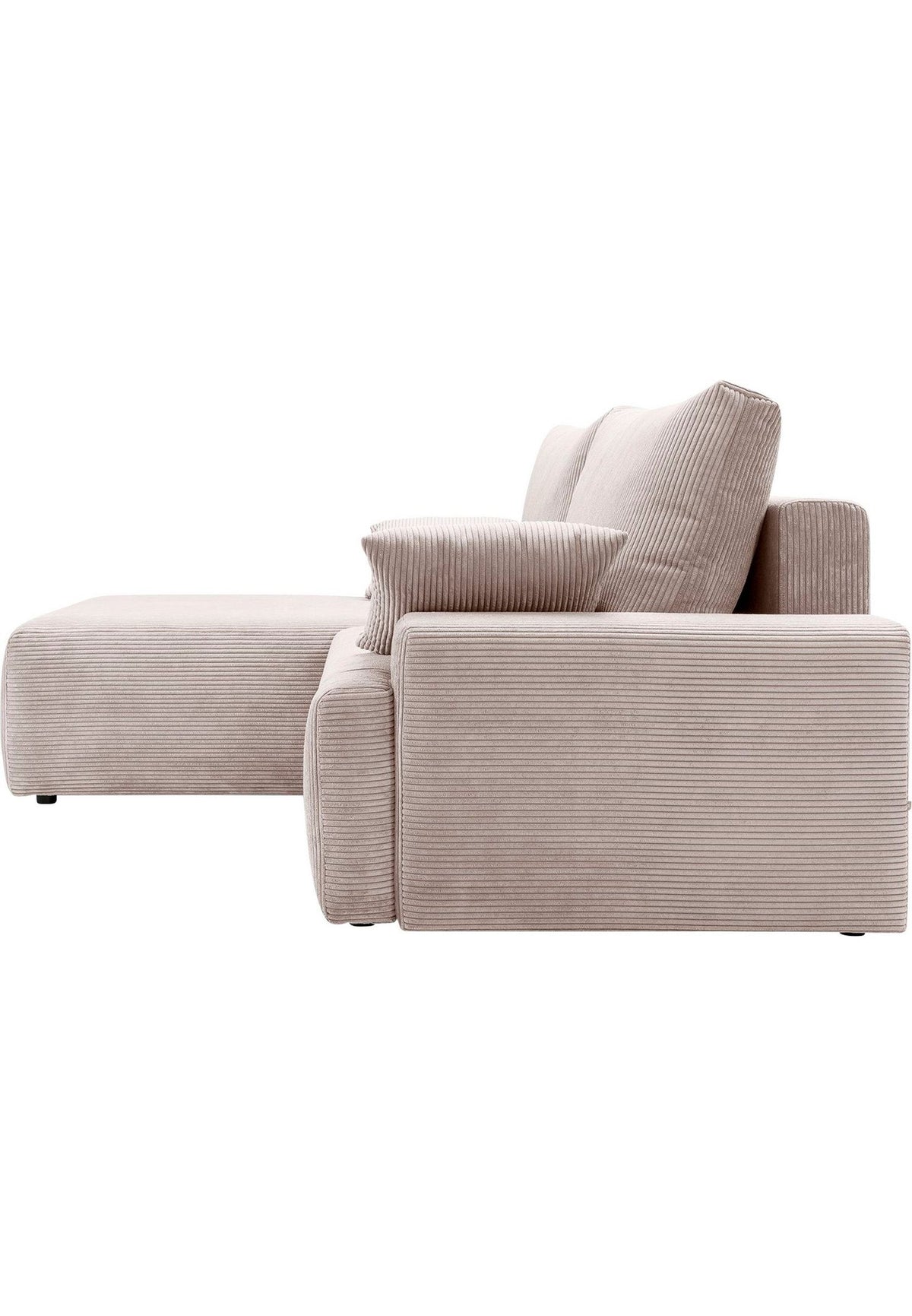 Cord Ecksofa ORINOKO mit ausgezogener Liegefläche