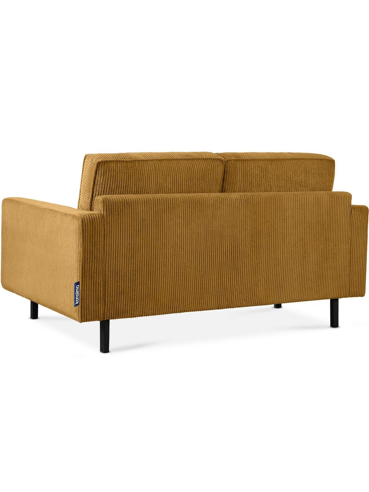 Cord Sofa INVIA schwarze Metallfuesse im Detail