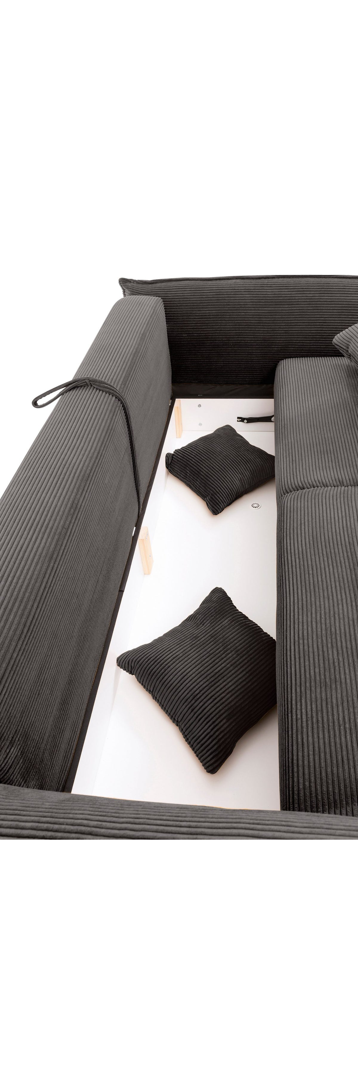 Big Sofa 17214 mit ausgezogener Liegefläche 168 x 199 cm