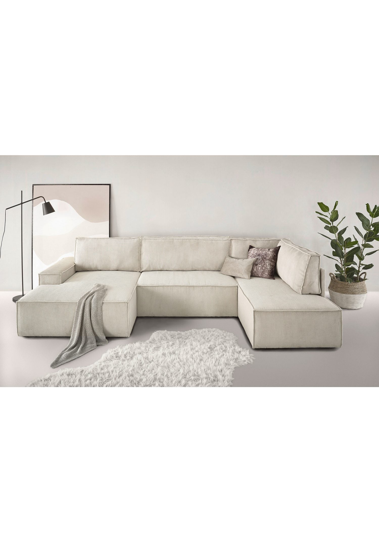 Cord Wohnlandschaft SHERWOOD in Hellbeige von vorne