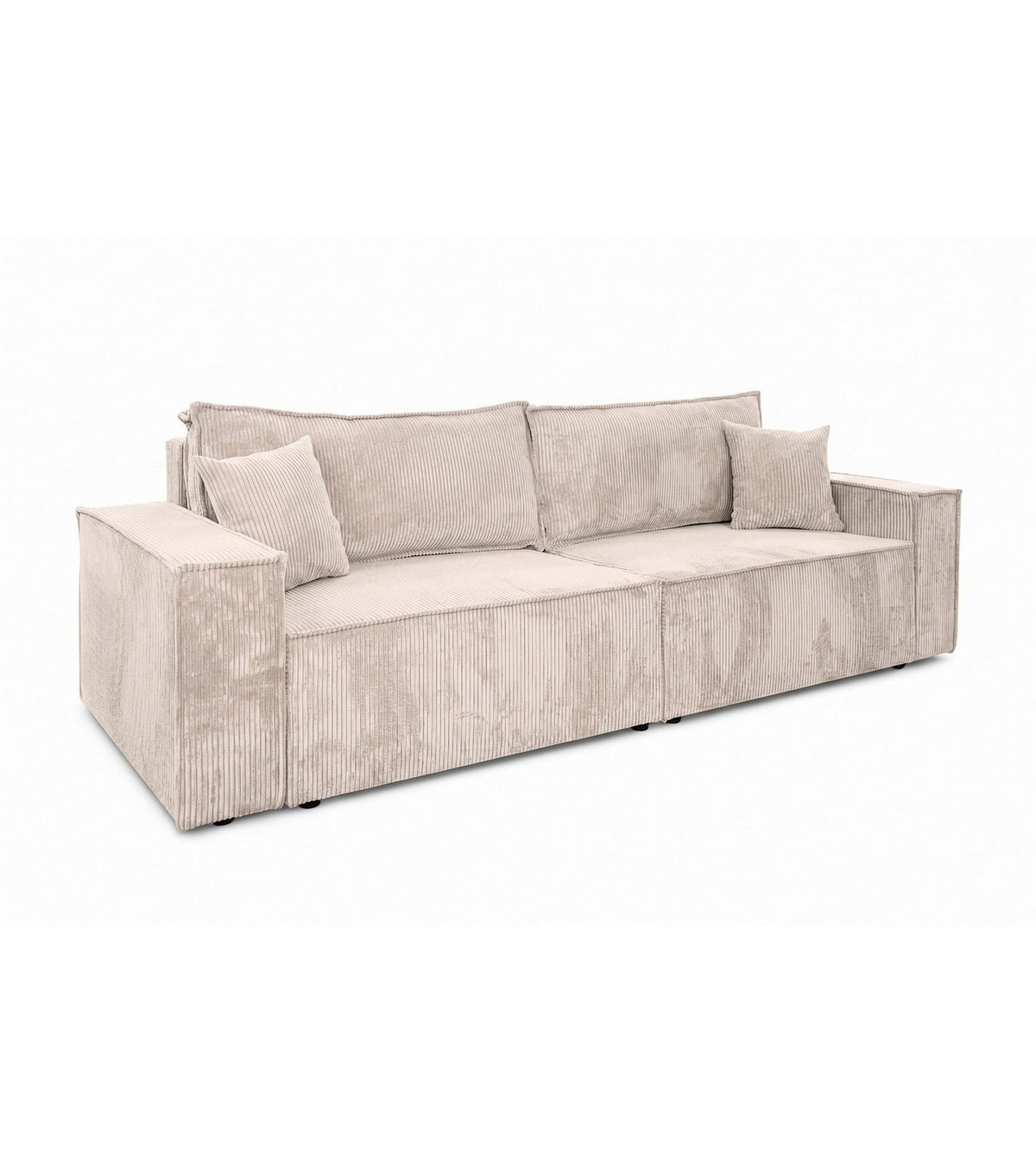 Cord Schlafsofa BEST SCORNER in Beige frontal