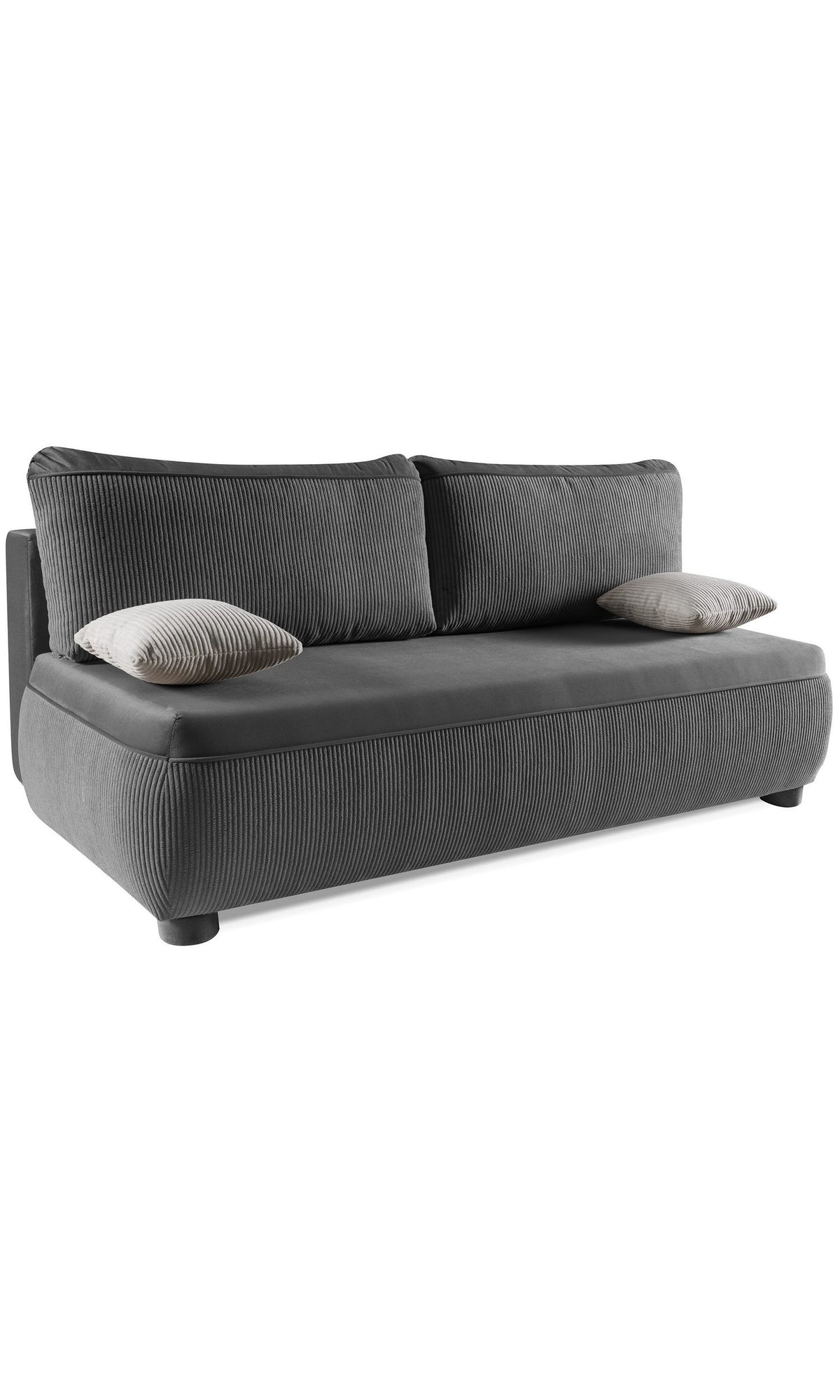 Cord Schlafsofa AIDA geöffneter Bettkasten