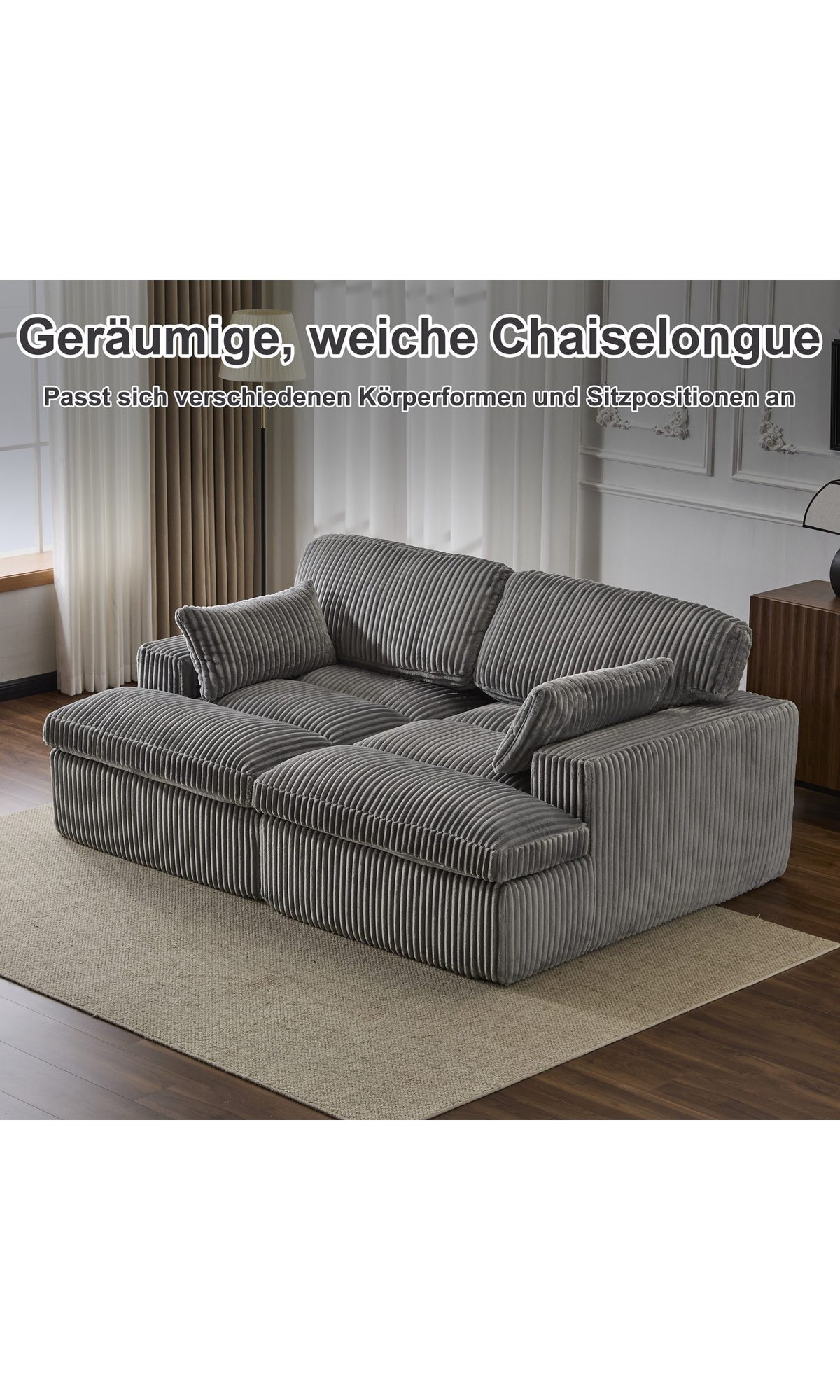 Cord Schlafsofa Module in freier Kombination