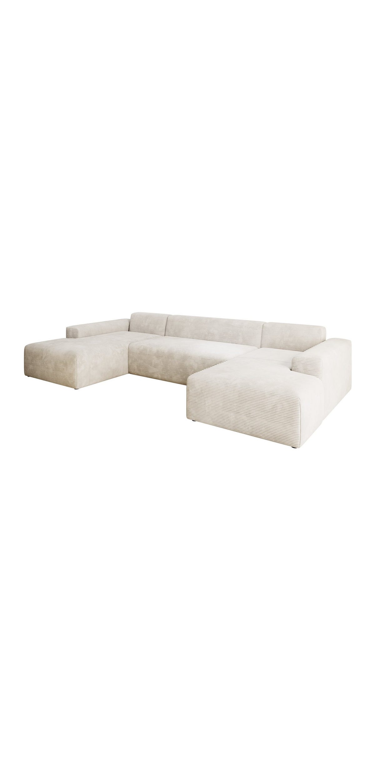 Cord Wohnlandschaft EMPIRE seitlich mit Ottomane