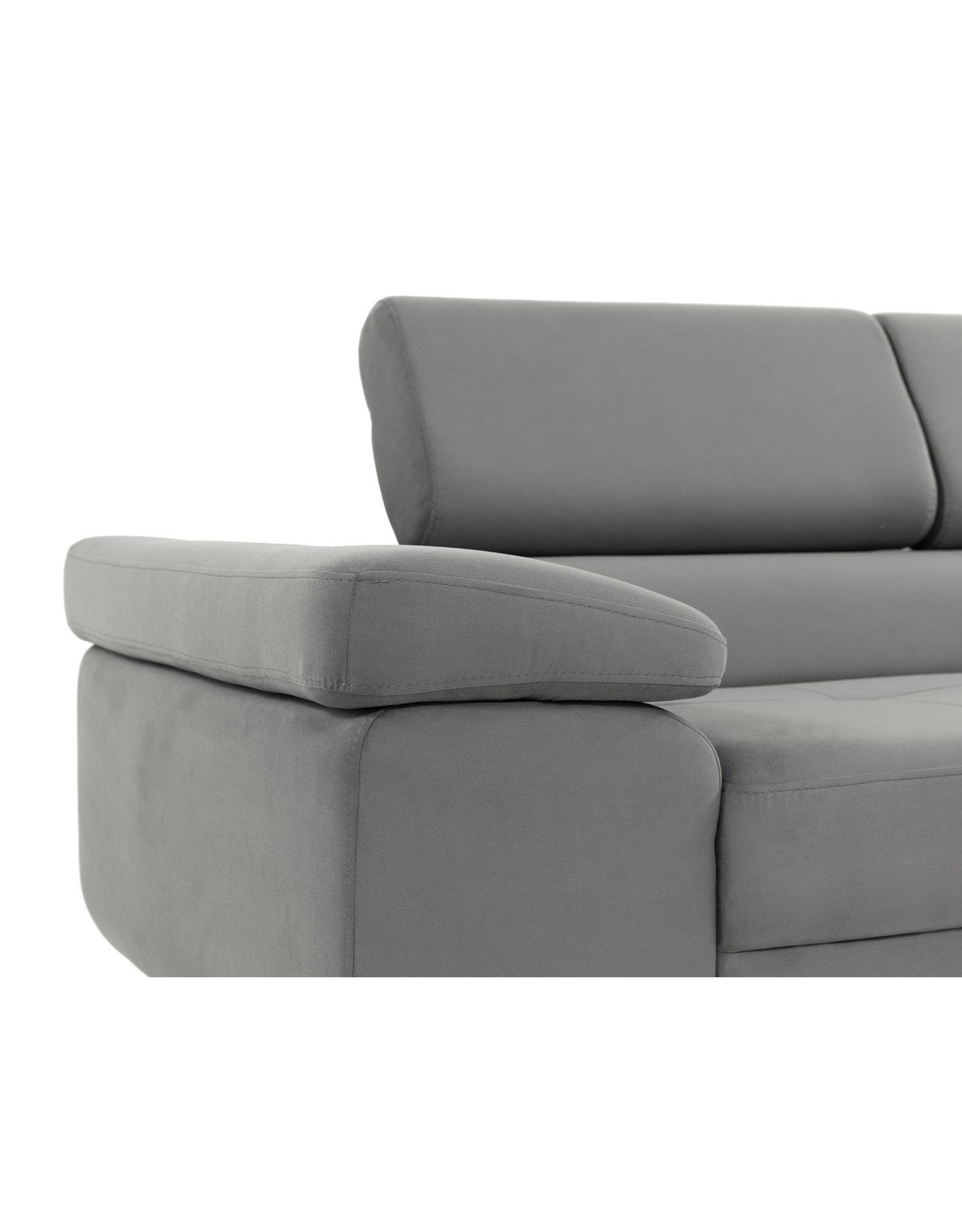 Cord Sofa TOREZIO 3 seitlich mit hochgestellter Kopfstütze