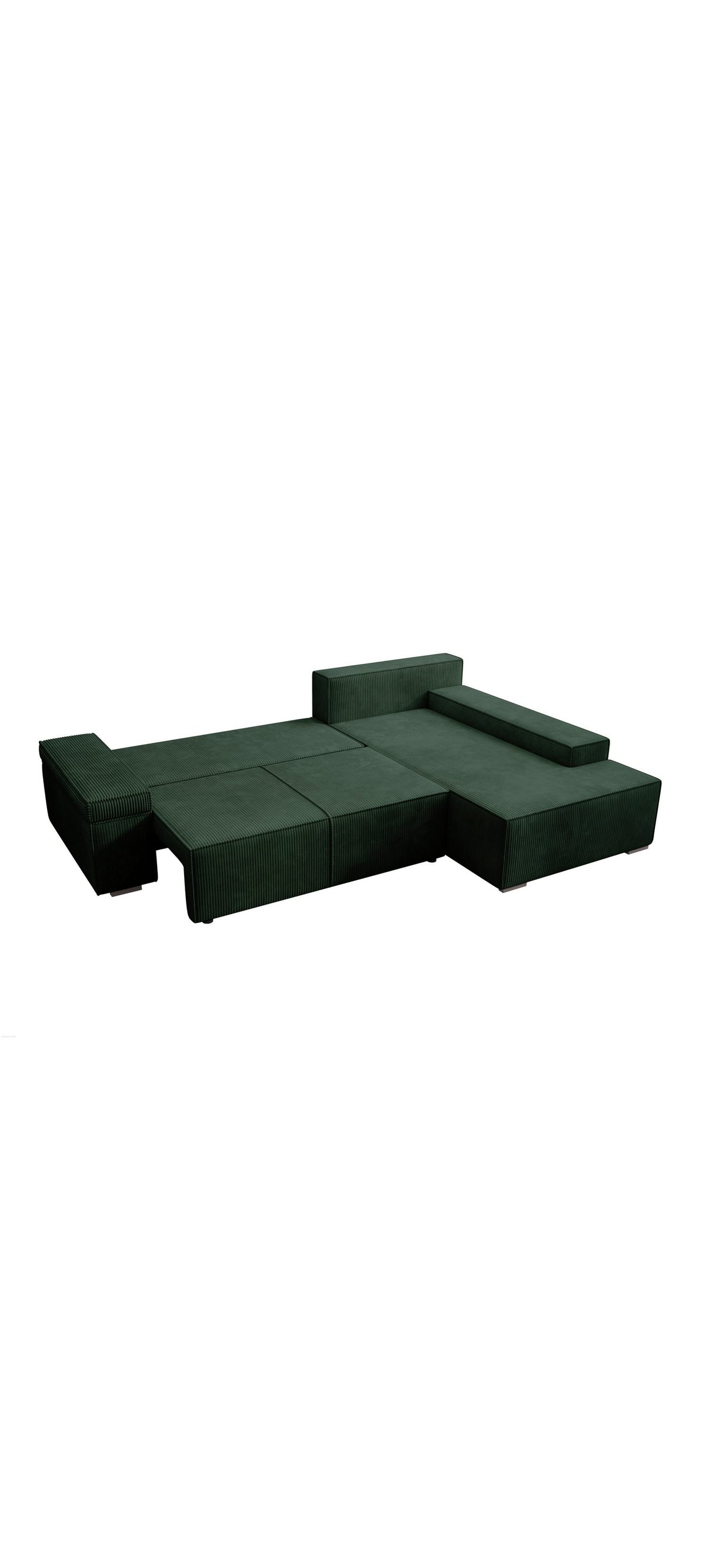 Detailansicht des POSO-Cordstoffs am Ecksofa MILO
